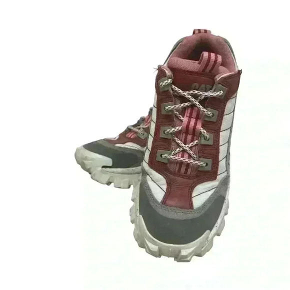 Caterpillar Intruder Chunky Steel toes Sneakers In Pink And Gray EU 40 Pre loved - Picture 7 of 14